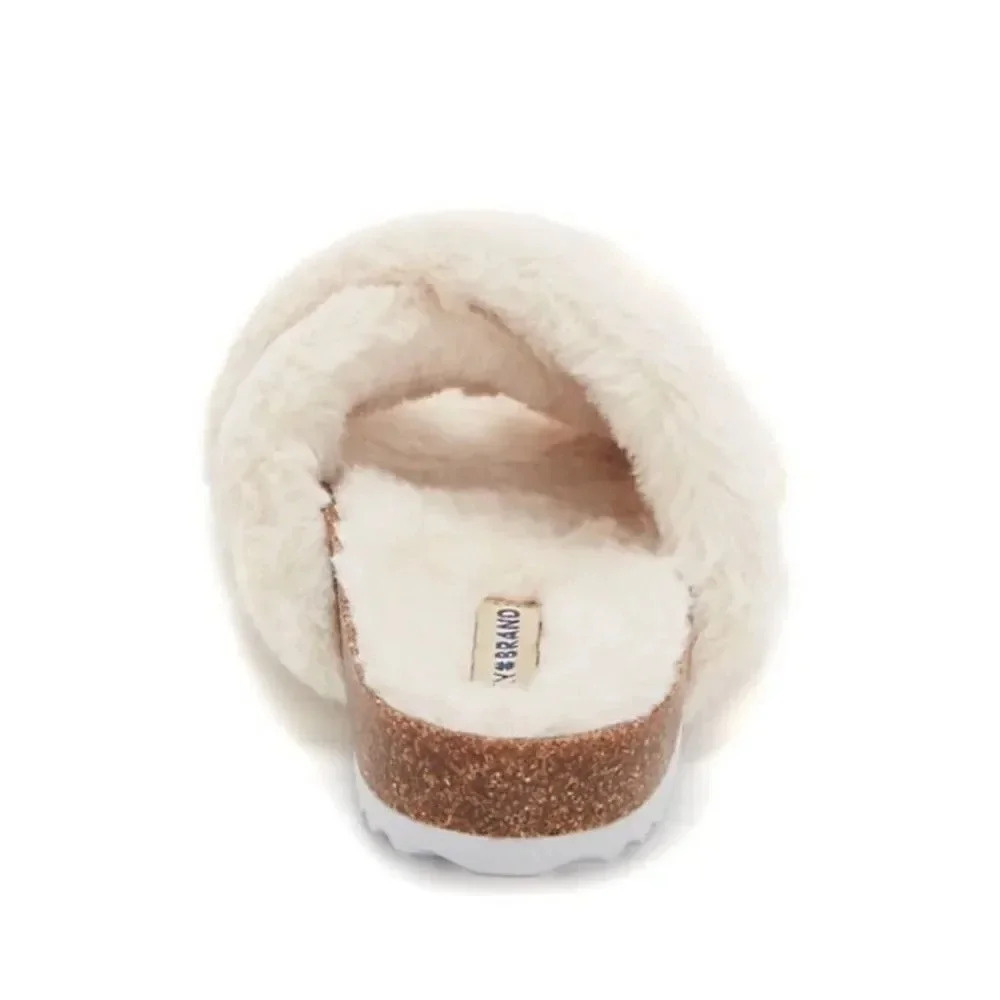 Lucky Brand Marana Furry Slide Size 7.5 - Picture 2 of 10